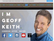 Tablet Screenshot of geoffkeith.com